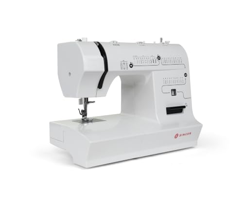 Image of SINGER 3432 Sewing Machine | 32 Built-in Stitches, 76 Stitch Functions | Adjustable Stitch Length & Width (5mm) | 4-Step Buttonhole | Heavy Duty Metal Frame | LED Light | 70W Motor
