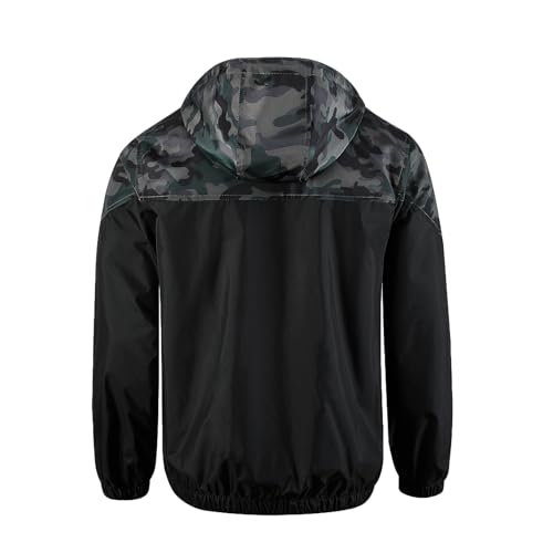 Image of MADHERO Mens Windbreaker Jacket Lightweight 90s Retro Wind Breakers