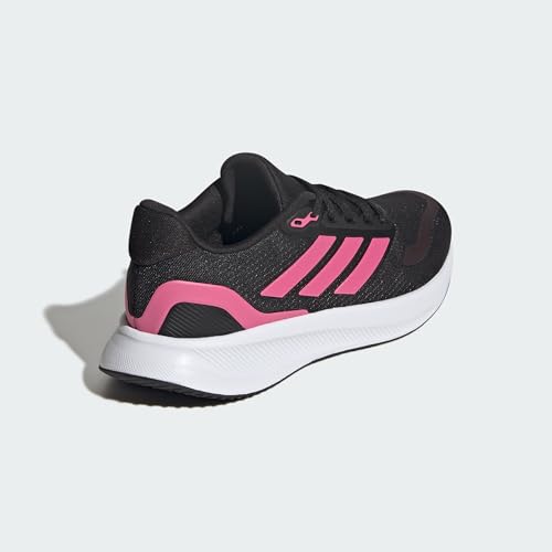 adidas Damen Runfalcon 5 Running Shoes, Core Black/Pink Fusion/Cloud White, 38 EU