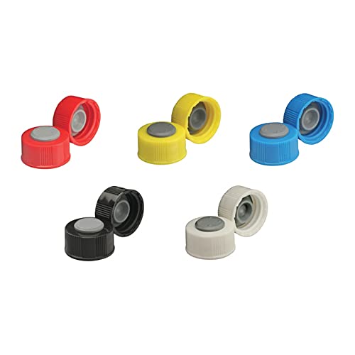 Wheaton 240676-03 Red Polypropylene I-Loc Closure for Glass Diagnostic Bottles, 20-400 Size (Case of 100)