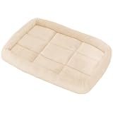 PetStyle ペットベッド 犬 猫 クッション 冬 犬用 マット 洗える ネコ 小型犬 猫用 べっど dog bed ゲージ ハウス ソファベッド ふわふわ シンプルフランネルタイプ Mサイズ 長方形 (クリーム)