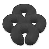 London Linens Pack of 4, Premium Extra Thick 100% Cotton Flannel Massage Tables Face Cradle Covers C