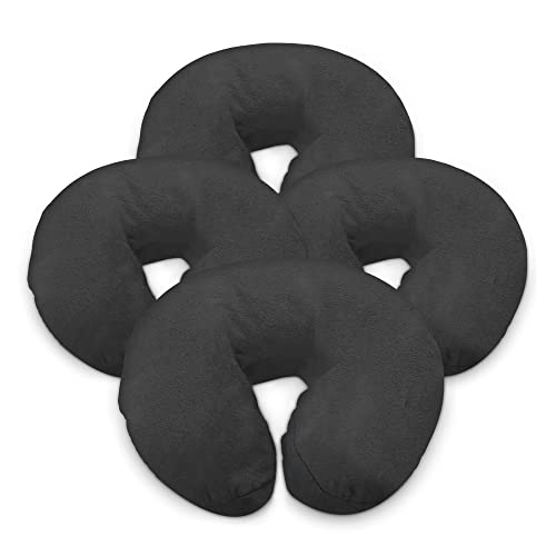 London Linens Pack Of 4, Premium Extra Thick 100% Cotton Flannel Massage Tables Face Cradle Covers Cozies Fitted - Includes 4 Pcs (Greenish Grey) #TOP20