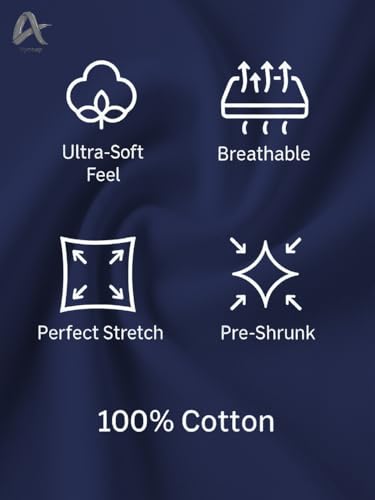 Image of Men's 100% Cotton Crew Neck T-Shirt | Regular Fit | Soft & Breathable | Casual Everyday Wear