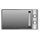 Cecotec Microondas de 20 Litros Grandheat 3060 Mirror. 700 W, 6 Niveles, Revestimiento Anti-Dirt iTech y Tecnología 3DWave, Modo Descongelación, Temporizador, Plata y Puerta efecto Espejo
