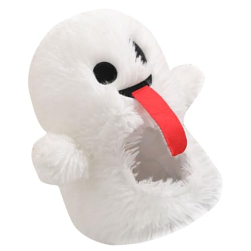 Chapeau fantôme de dessin animé blanc en peluche pour adulte et garçon