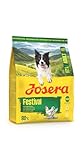 JOSERA Adult Festival Lachs & Huhn (1 x 900 g) | Premium Trockenfutter für ausgewachsene wählerische aktive Hunde | energiereich | in leckerem Soßenmantel auch zum Einweichen | glutenfrei | 1er Pack