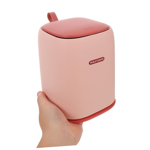Poubelle de table rose anti-odeur POPETPOP mini format étanche pour petit espace - 4