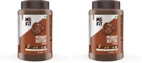 Image of MuscleBlaze Fit Chocolate Peanut Butter (Creamy, 1kg) | High Protein | No Trans Fat, Energy Booster (Pack of 2)