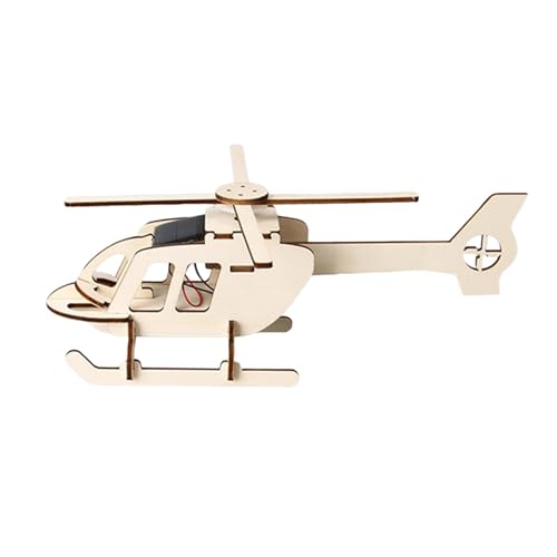 Eigell 木製科学実験モデルキットパズルソーラーヘリコプター幼児学習玩具飛行機モデルDIY組み立て女の子男の子ギフト