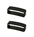 2 PIECES SIZE 22MM BLACK RUBBER WATCH AFICIONADO 24 REPLACEMENT WATCH BAND STRAP KEEPERS LOOPS