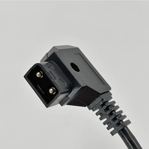 Cable D-Tap a XLR en ángulo recto para evitar tirones en Blackmagic URSA 2