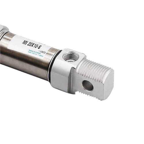 Mini cylindre pneumatique MI20 en acier inoxydable robuste haute précision