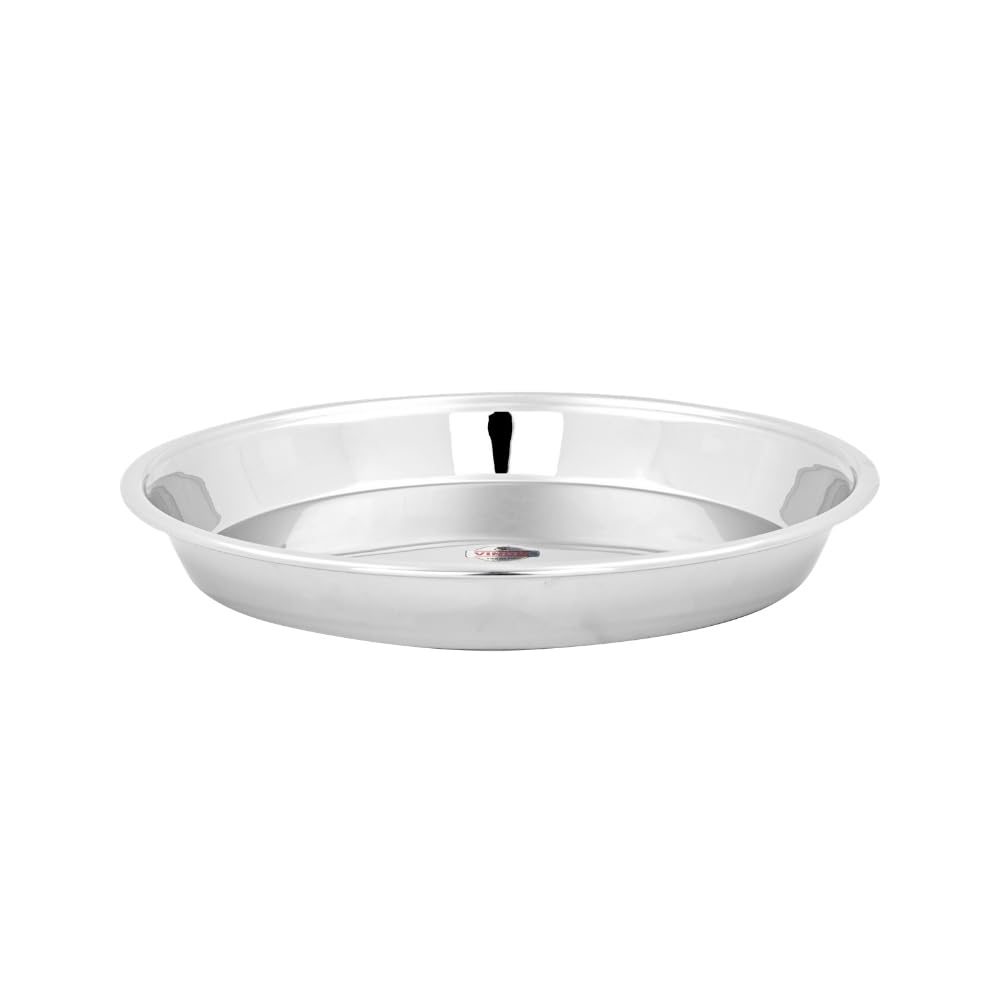Vinod Stainless Steel Heavy Parat for Dough Flour Kneading, Small - 30.5 Cms 1