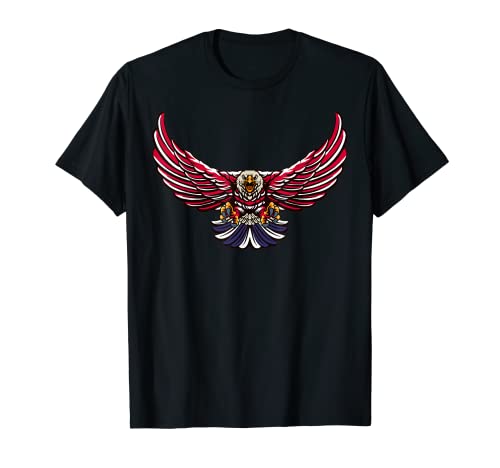 Patriotic American Bald Eagle USA American Flag 4th Of July T-Shirt