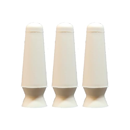 Image of Genuine DMV Scleral Cup Contact Lens Inserter, White, Pack of 3 - Made in USA Insertion Tool for Scleral, Hybrid & Soft Contact Lenses - Also for Prosthetic Eyes - NOT for Lens Removal