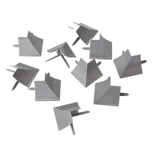 Image of InstaTrim Outside Corners - 10 Gray 3 /4 inch Wide Caulk Strip Outside Corner Pieces - Trim for Outside Corners - Paintable | Ten paintable gray outside-corner caps finish external joints on matching 3 /4 in InstaTrim flexible trim home installations.
