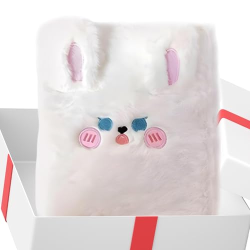 Evnbhgyu かわいい フォト ブック | A6 プラッシュ うさぎ ステッカー バインダー 10 枚 内 ページ 付き - フォトカード コレクト ブック | チケット 女の子 写真家 カップル コレクター 旅行 結婚式 休暇 学校 家庭向け