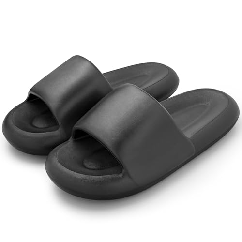 benpen Sliders Cloud Slippers Women Girls, Non-Slip Womens