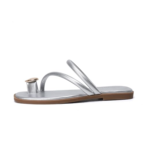 Stratuxx Kaze Women's Toe Ring Flat Sandals Open Toe Loop Dressy Thong - image 4