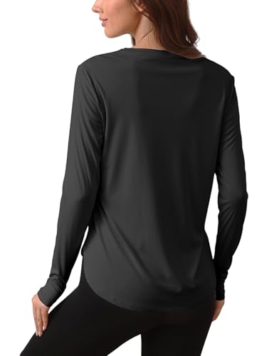 Women's Sun Shirts UPF 50+ Protection Shirts Rash Guard Long Sleeve Sun SPF Workout Tops Shirt for Swim Beach Running