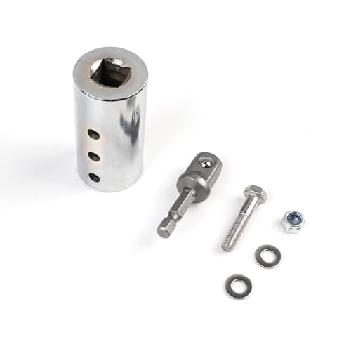 Adaptador de Taladro Eléctrico para Eje de Remolque de 1 Pulgada con Conector de 1/2 Pulgada 5