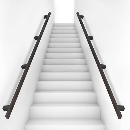 Les escaliers métalliques : main courante et rampe murale de 480cm en kit