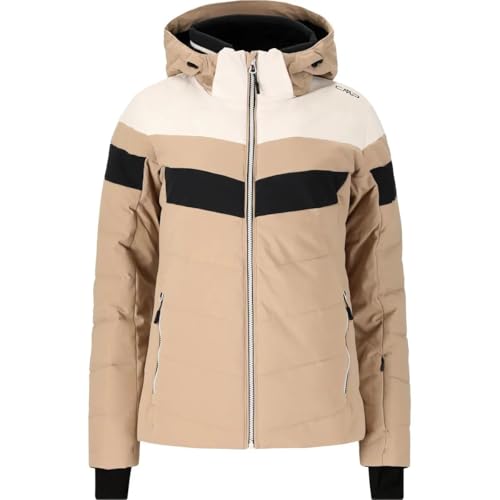 Veste de ski pour femme CMP matelassée color-block chaude et imperméable pour les pistes 34W4586