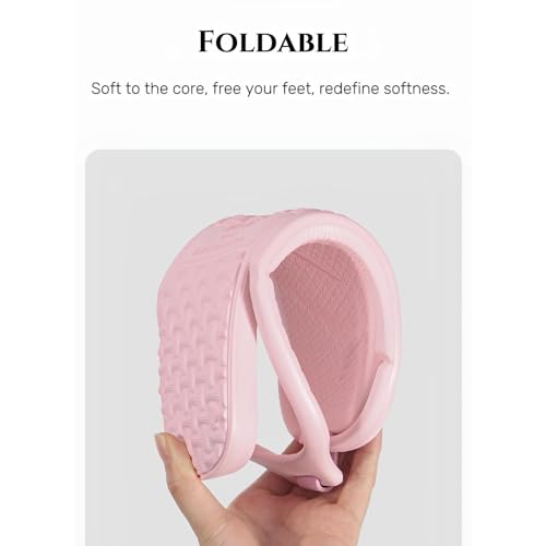 Foldable Travel Slippers, Portable Hotel Lightweight Slides, Shower Shoes for Women & Men, Non-Slip, Quick-Dry Gym Shower Shoes, Waterproof, Comfy Camp Travel Slippers for Spa & Beach3