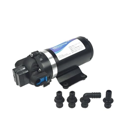 DC 12V 24V Electric Mini High Pressure Water Pump RV Diaphragm Spray Car Road Roller Washing Geothermal Cleaning Machine DP-160(12V)