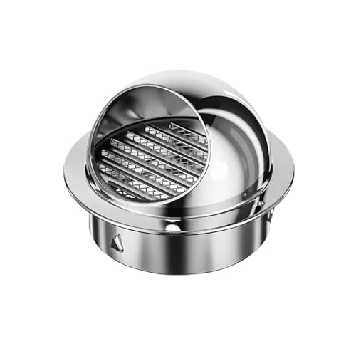 HZEPDVT 201 Edelstahl-Haube, Außenwand, Auspuffrohr, Windschutz, Badezimmer-Ablufthaube, Regenkappe, Öldampf, Außenwandauslass, 1 Stück(150mm (6 inches))