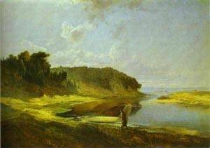 Peinture à l'huile d'Alexey Savrasov, une toile poétique de 12 x 16 pouces pleine de nostalgie