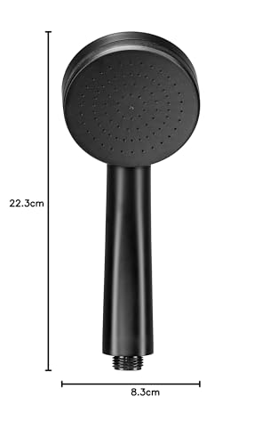 Pommeau de douche noir mat a haute pression pour une routine de reve