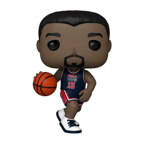 Funko Pop! Jumbo: Usa Basketball - Magic Johnson (1992 Team Usa Navy Uni) (Special Edition) #125 Vinyl Figure (10&Quot;), Blue