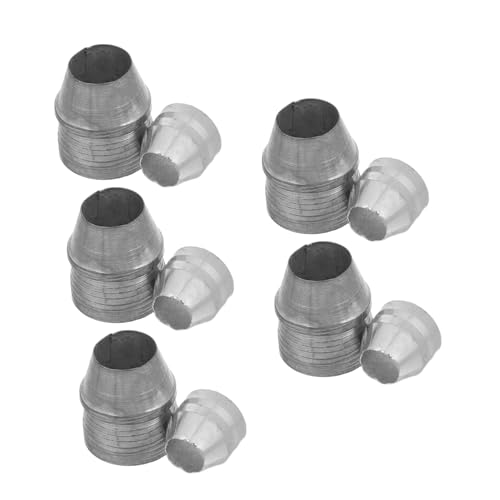 SOPOTUTU 10 Piezas Metal Axe Wedges de Cuñas para Mango de Herramientas Cuñas de Refuerzo de Alta Dureza para Reparación y de Hachas y Diseño Redondo Resistente para Uso Construcción y