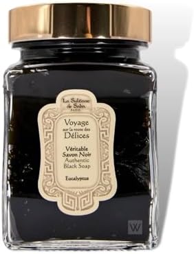 La Sultane de Saba - Black Soap Eucalyptus, 300gr - Traveling on the road of Delights
