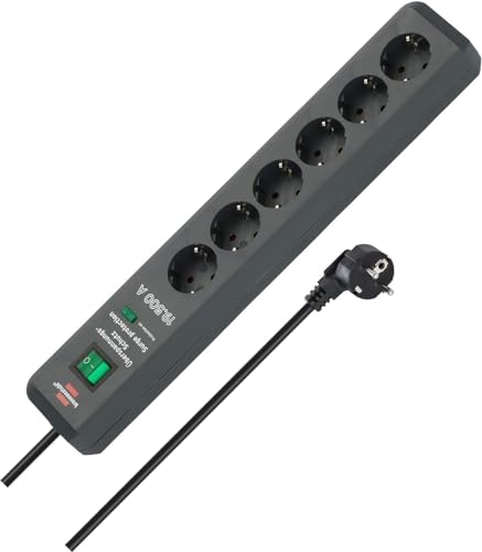 Brennenstuhl Regleta Secure-Tec 6-tomas 2m