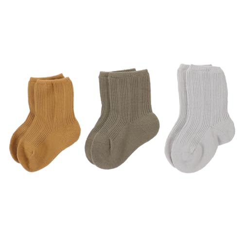 Milisten 3Pairs Winter Socks Mid Tube Design for Newborns S Months Warm Comfortable Non Slip Socks for Boy Girl and Young