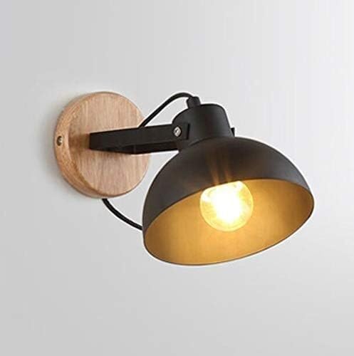 SXECAEPS Wall Lamps Sconces Light Sconce Modern Wooden Decorative Led E27 Base Lighting Fixture(OneColor)