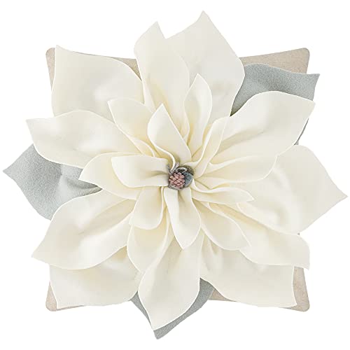 KINGROSE 3D Flower Throw Pillow Cover Home Decorative Pillow Case