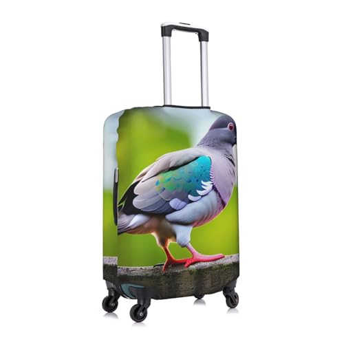 Cartoon Pigeon 3 Tsa Approved Luggage Cover For 18-32 Inch Suitcases Scratch-Resistant Stretch Luggage Cover3