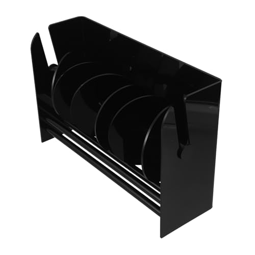 Distributeur d'étiquettes acrylique réglable noir