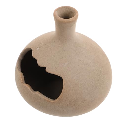 ULTECHNOVO Bandeja de Quemador de Incienso Cuenco de Terracota caldero de Hierro Fundido pagano Hecho a Mano decoración Mexicana para el hogar Mancha tufo Cuenco ardiente cerámica