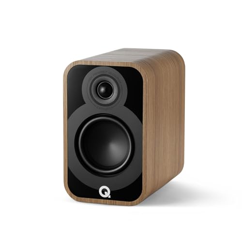 Q Acoustics 5010 Compact Bookshelf Speakers Pair Holme Oak - 4.5' Mid/Bass