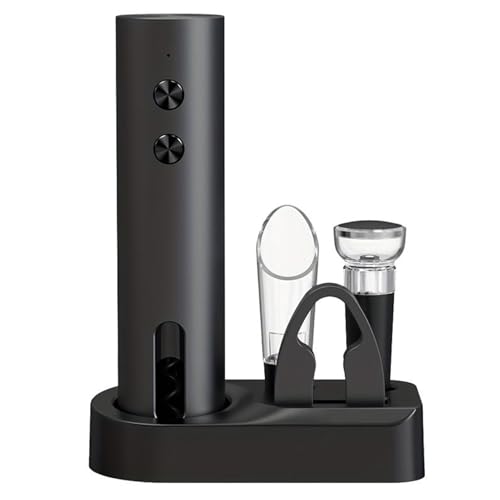 Abridor De Vino Eléctrico,Herramienta Portátil y Fácil para Remover Corchos - Juego de Apertura de Vino - para Barman Cocina Apartamento Restaurante Hogar Boda