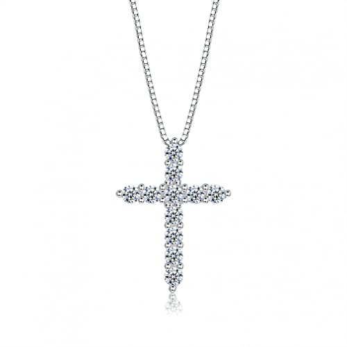 Collier croix pour les femmes en zircon brillant bijou tendance de tous les jours