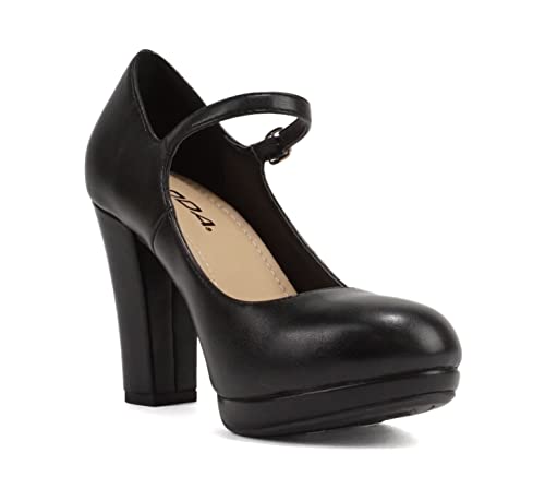 Image of Soda inchAyden inch ~ Women Mary Jane Ankle Strap Cushion High Heel Pump Shoe