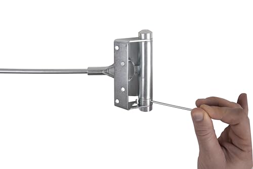 Alberts 417758 Tür- und Torschließer | selbstschließend | galvanisch blau verzinkt | Höhe 100 mm | Länge 242 mm