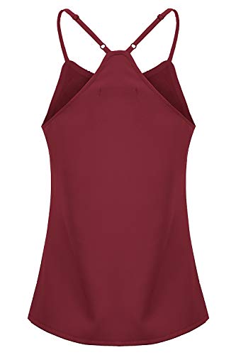 Grace Karin Women Sequin Sleeveless Vest Tank Top Camisole Club Vest Size 2Xl Wine Red #TOP1