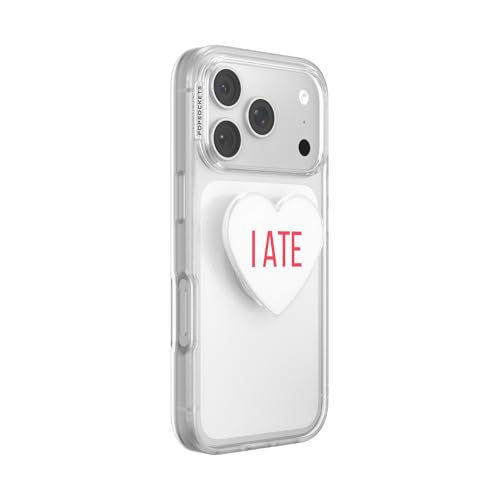 Image of PopSockets PopTop, Adhesive Phone Grip with Swappable Top, Heart - Heart I Ate
